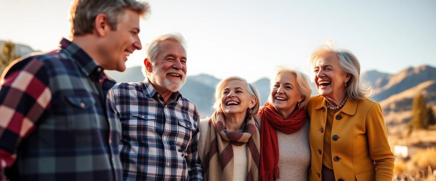 Happy Colorado families enjoying the outdoors together
