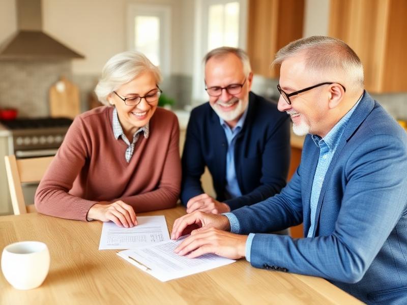 Insurance advisor helping a couple review their plan options